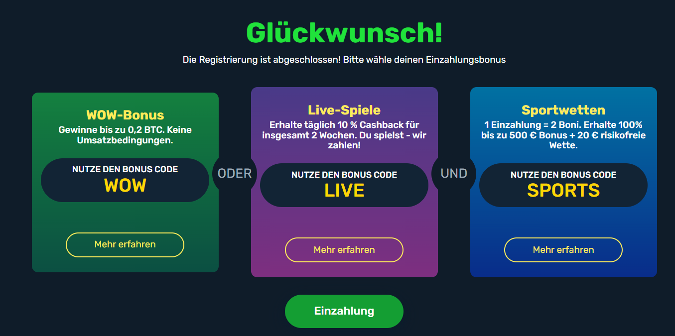 äärimmäinen Winz Casino kryptokasino mainos
